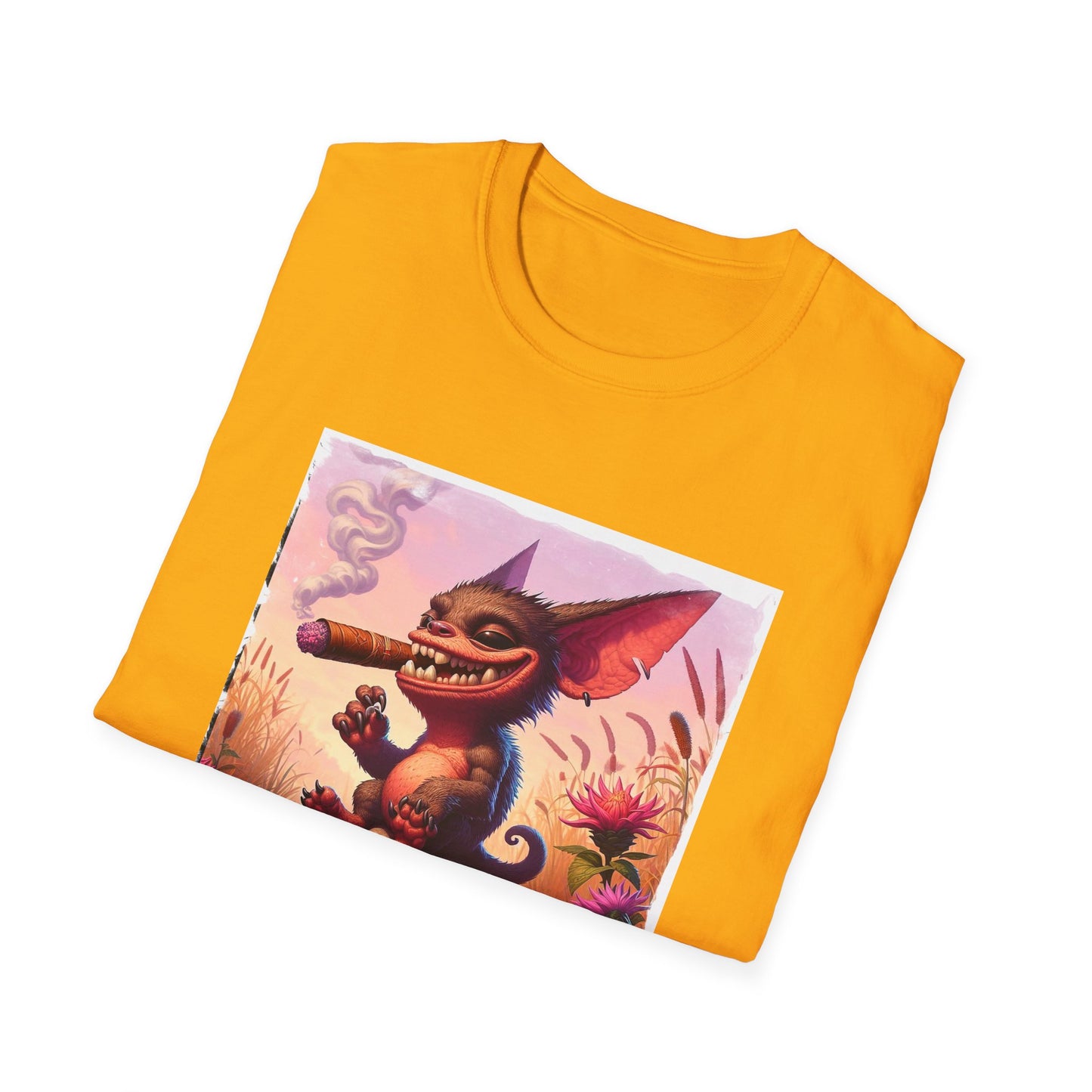 Chupacabra happily smoking t shirt
