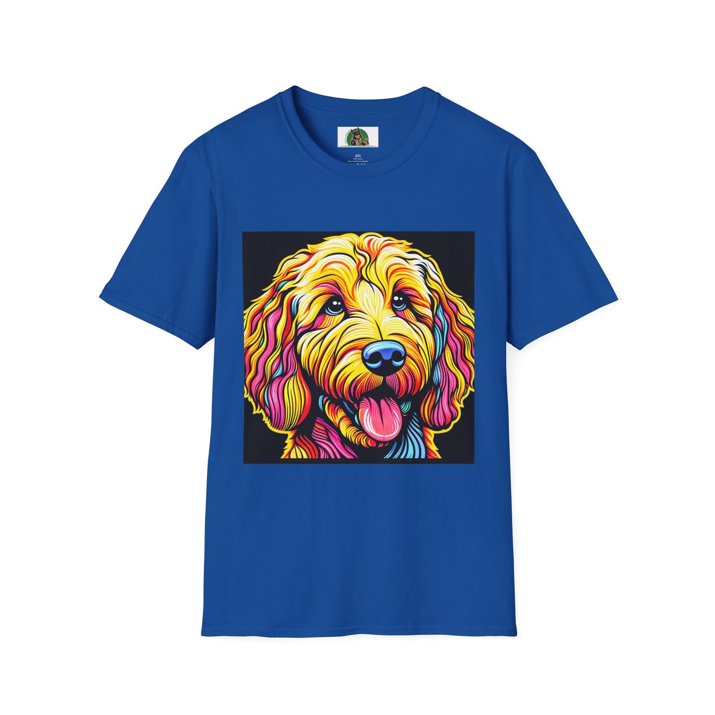 Golden Doodle pretty colors t shirt T-Shirt Printify XS Royal