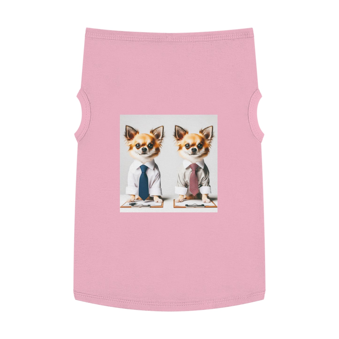 Pet Tank Top Chihuahua interviewing t shirt Pets Printify XL Pink