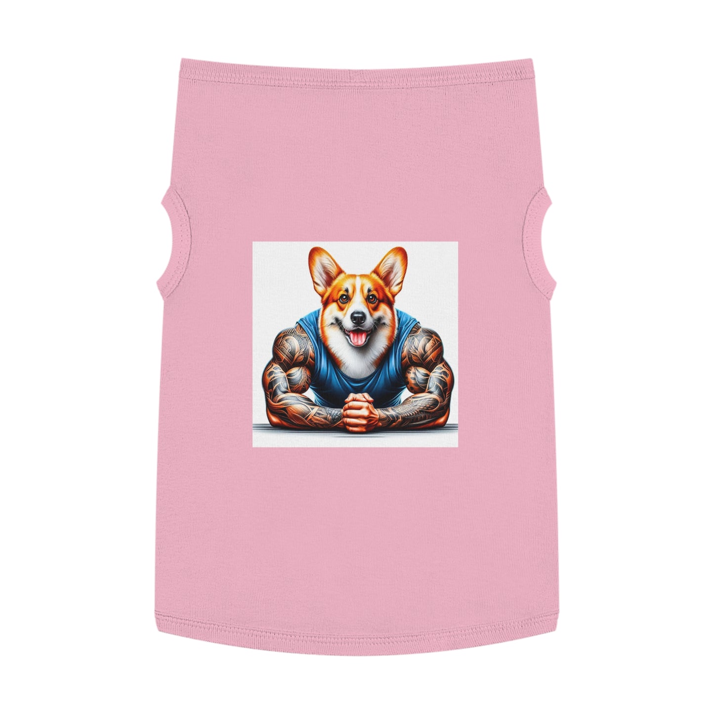 Pet Tank Top Pembroke Welsh Corgi arm day Pets Printify XL Pink