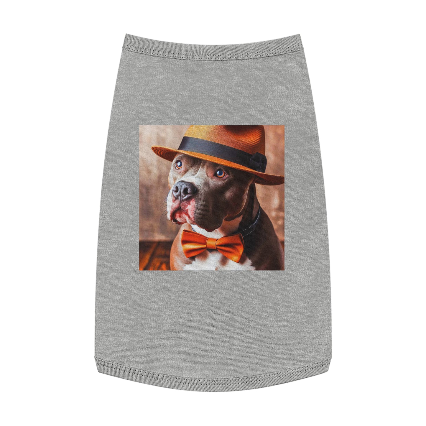 Pet Tank Top Pit Bull pretty boy Pets Printify L Heather