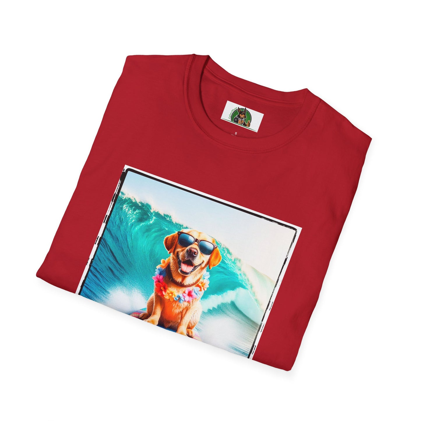 Labrador Retriever crashing waves shirt