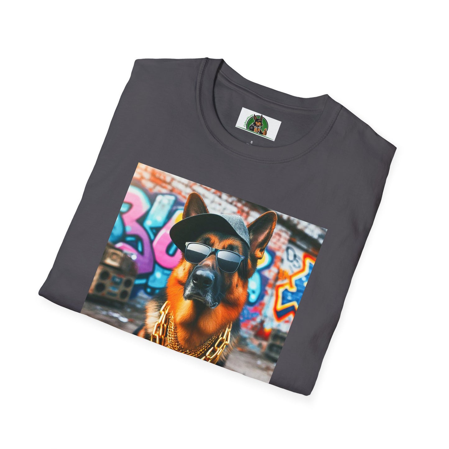 German Shepherd gangster shirt T-Shirt Printify