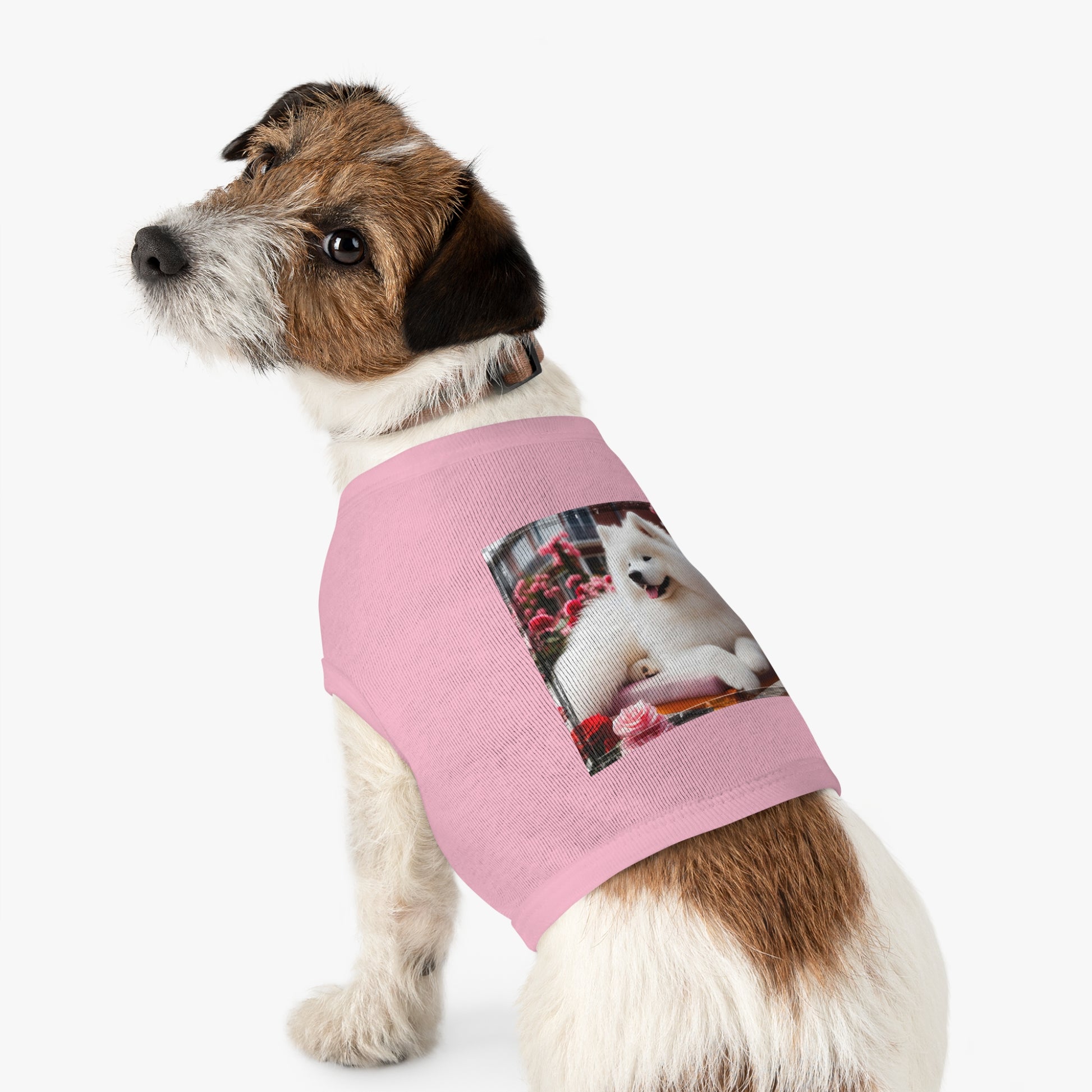 Pet Tank Top Husky fluffy girl Pets Printify