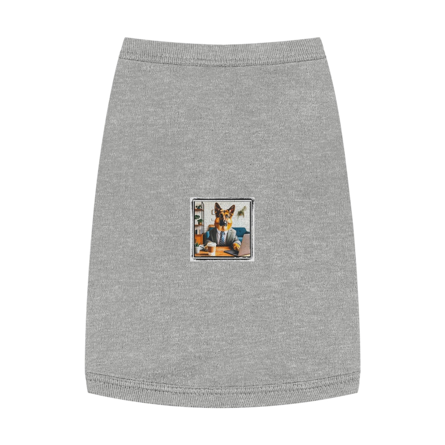 German Shepherd working man shirt Pets Printify M Heather