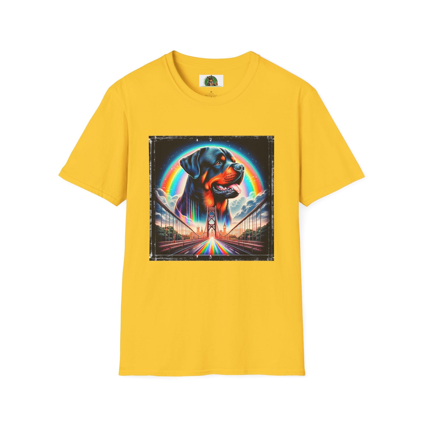 Rottweiler colorful rainbow T-Shirt Printify S Daisy