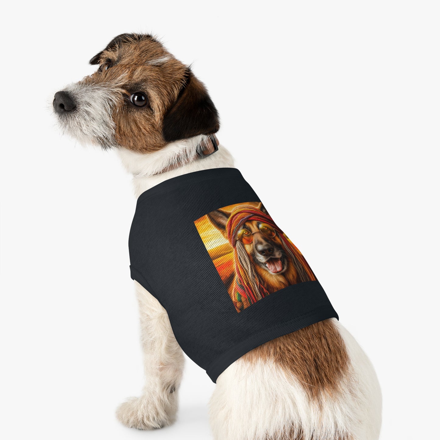 German Shepherd old hippie shirt Pets Printify