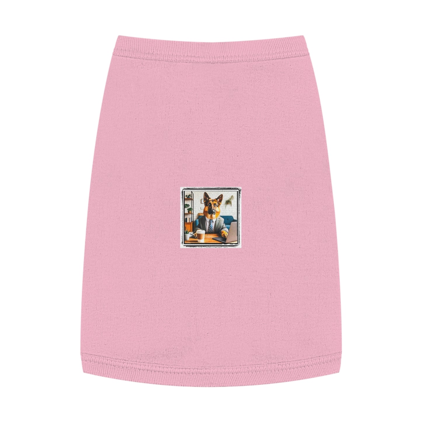 German Shepherd working man shirt Pets Printify M Pink