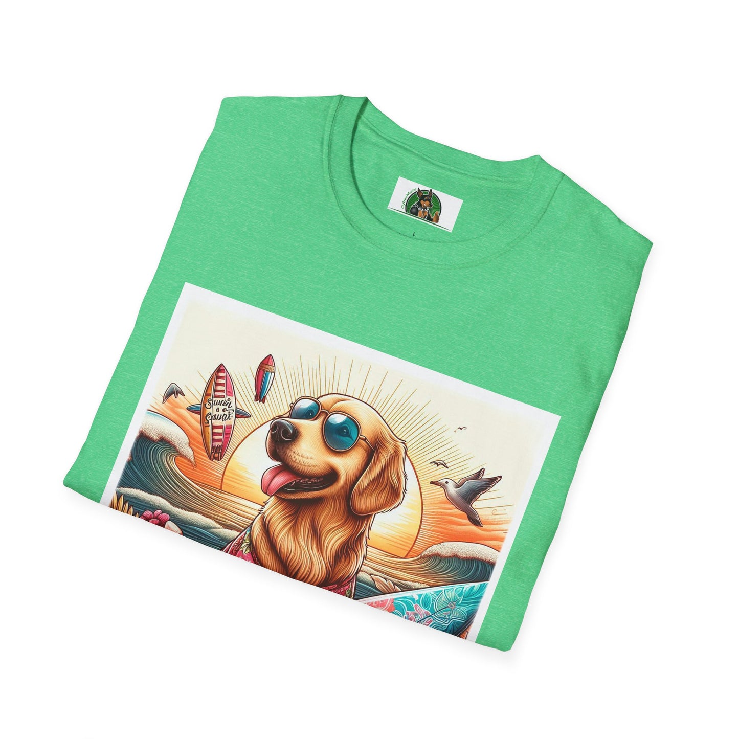 Golden Retriever beach day shirt
