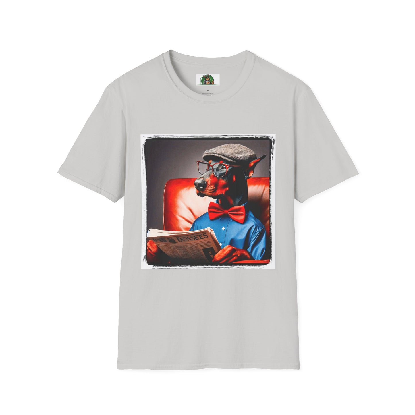 Doberman relax day t shirt T-Shirt Printify S Ice Grey