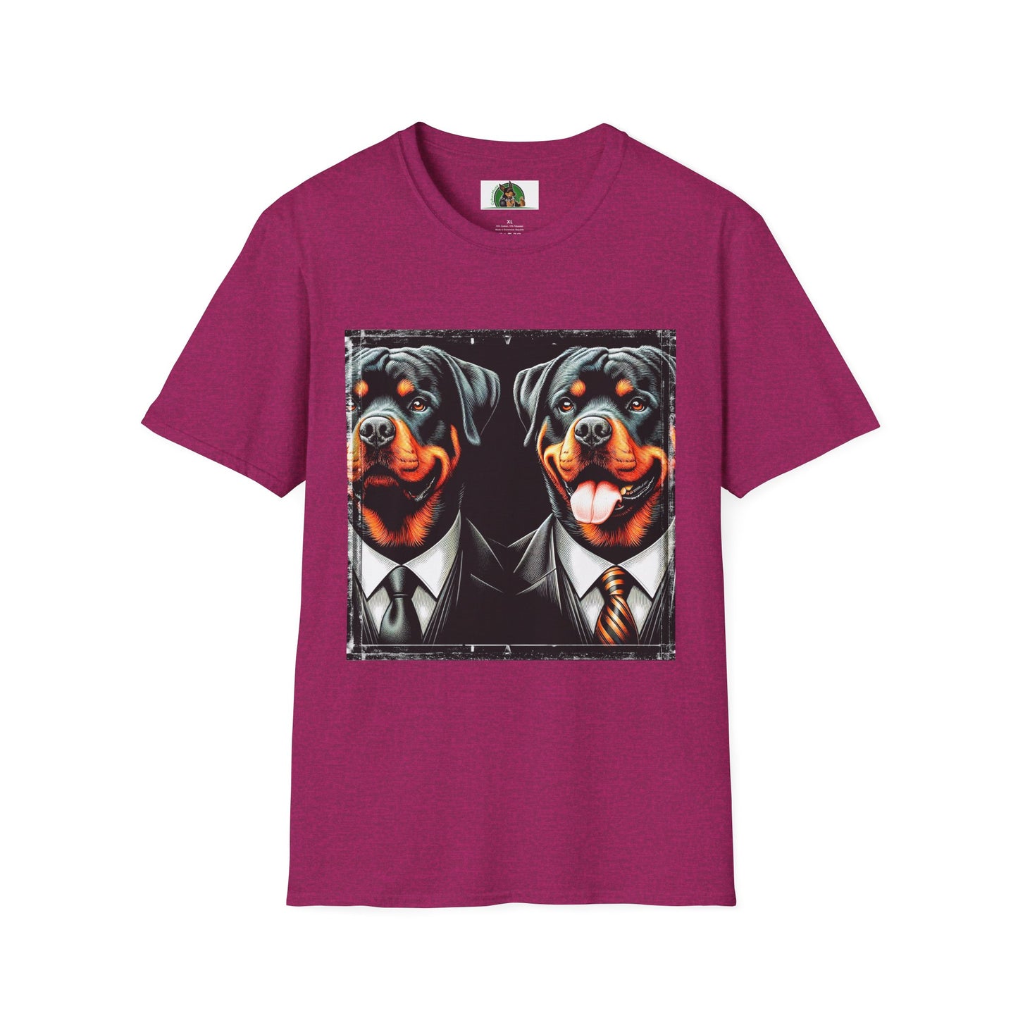 Rottweiler two suits shirt T-Shirt Printify S Antique Heliconia