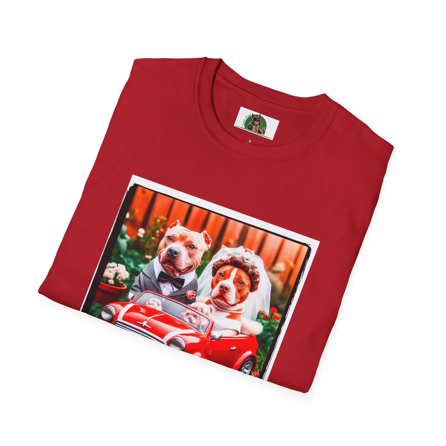 Wacky Pit Bull just married shirt