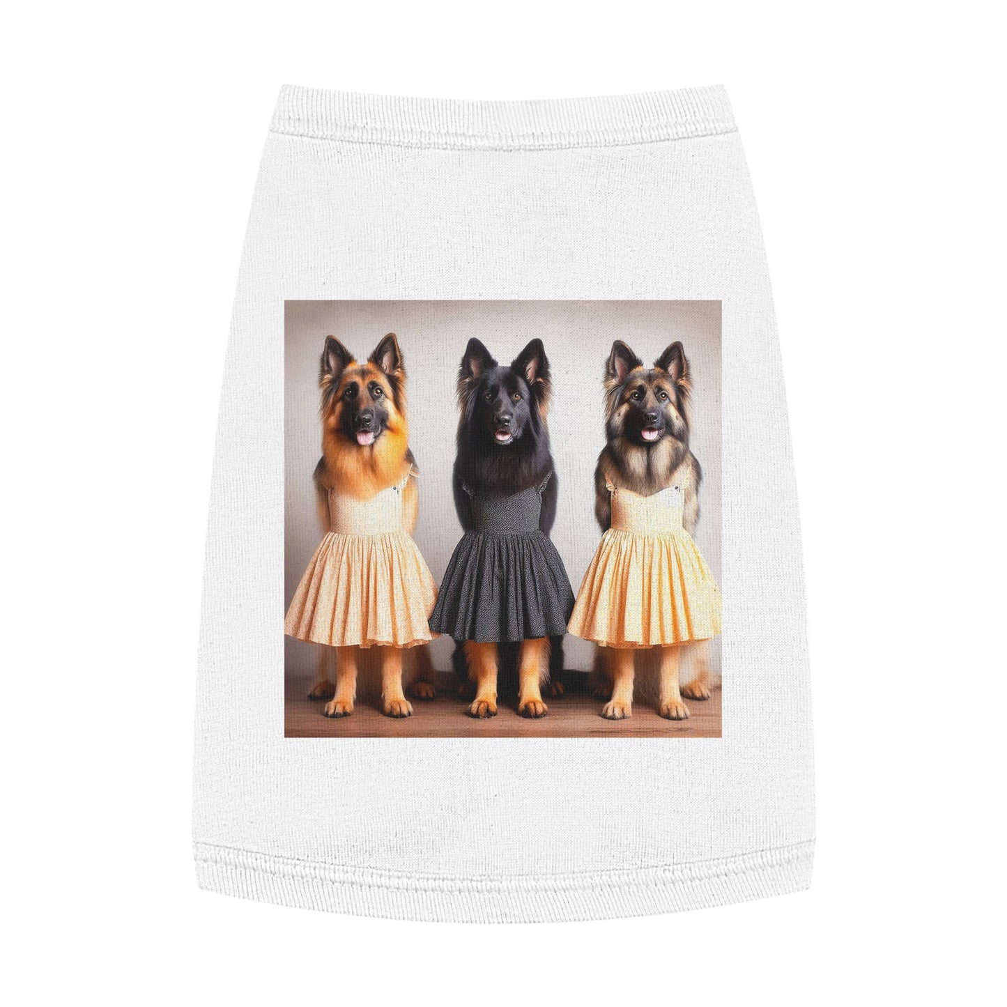 German Shepherd pretty ballerinas shirt Pets Printify M White