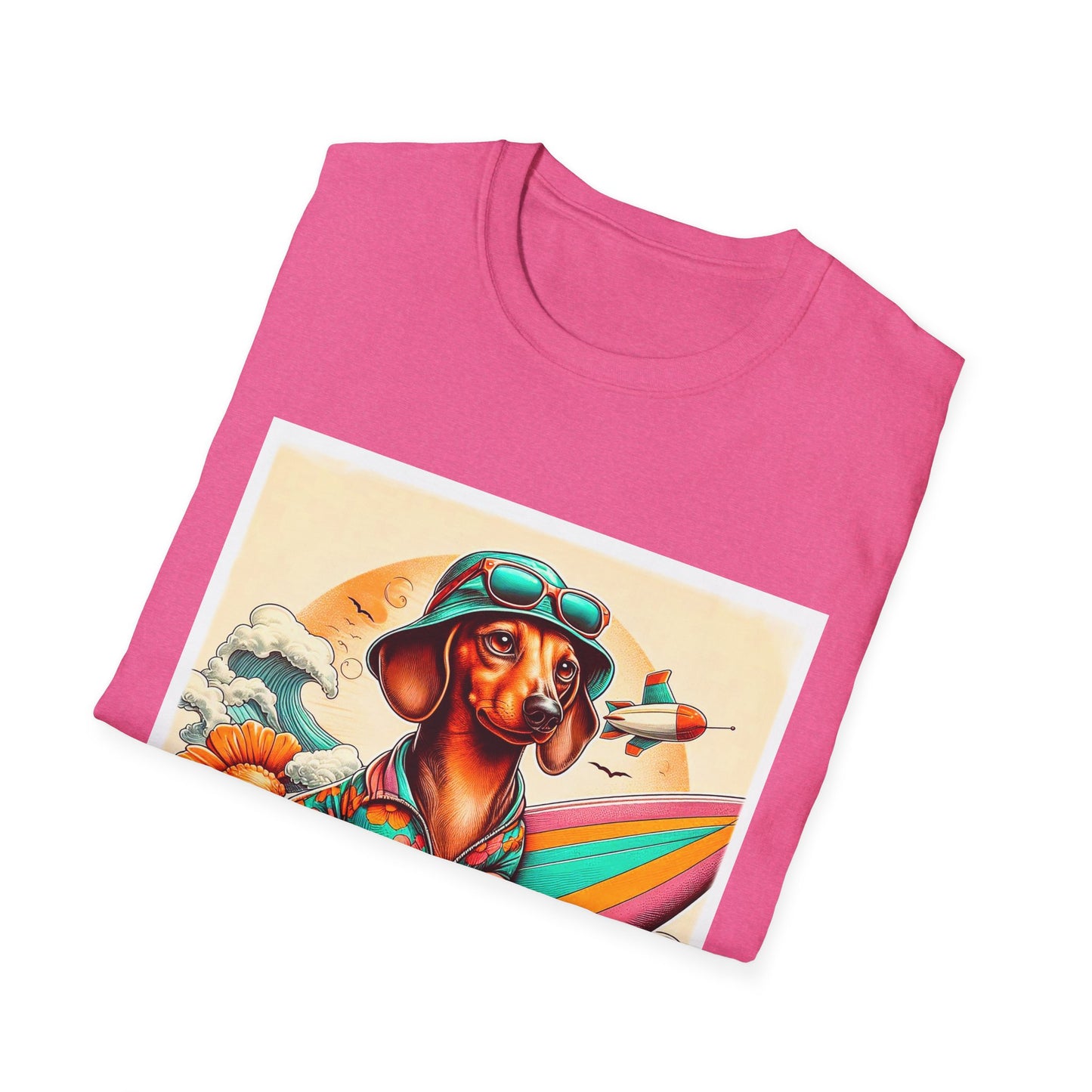 Dachshund beach waves t shirt