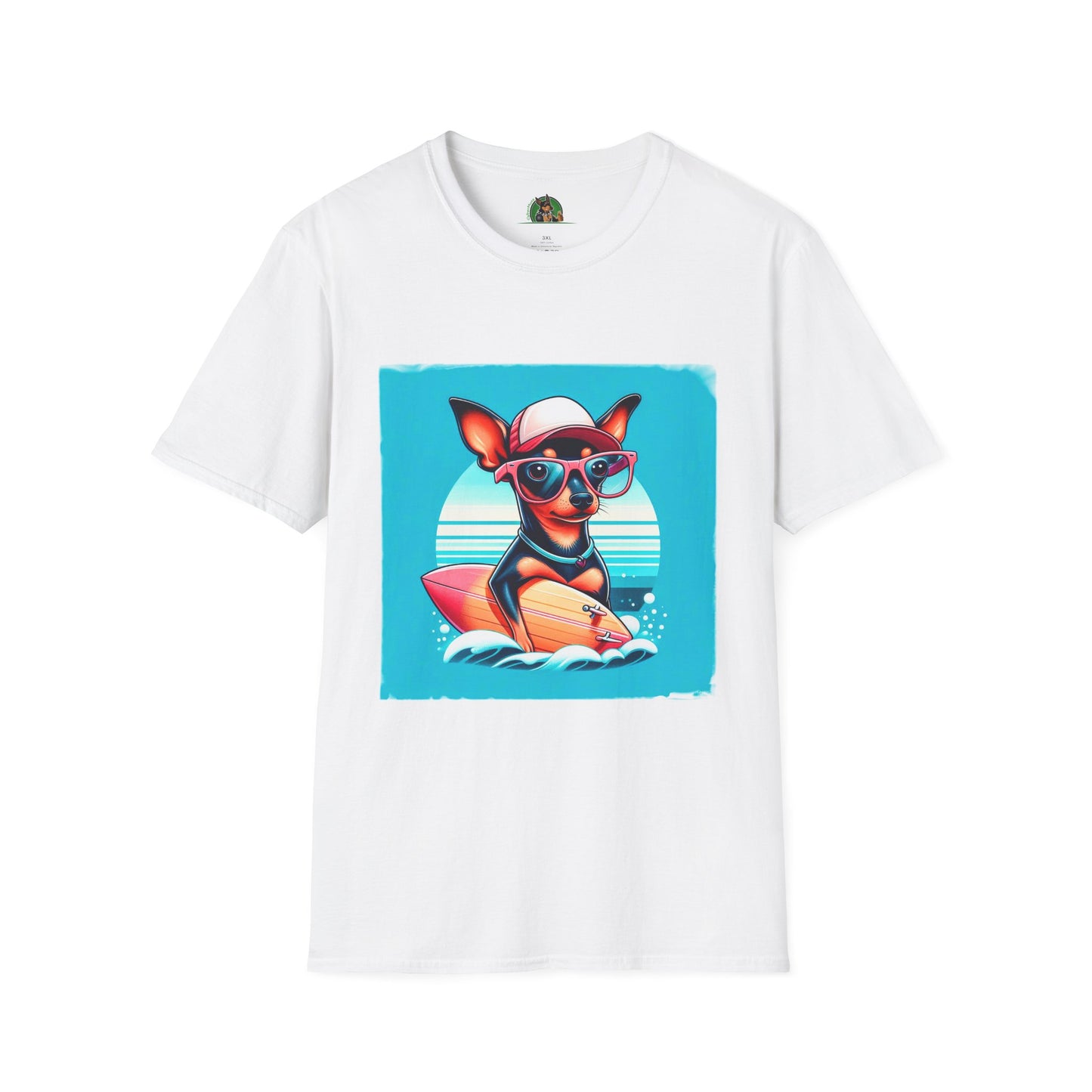 Min Pin T-Shirt small surfer T-Shirt Printify XS White