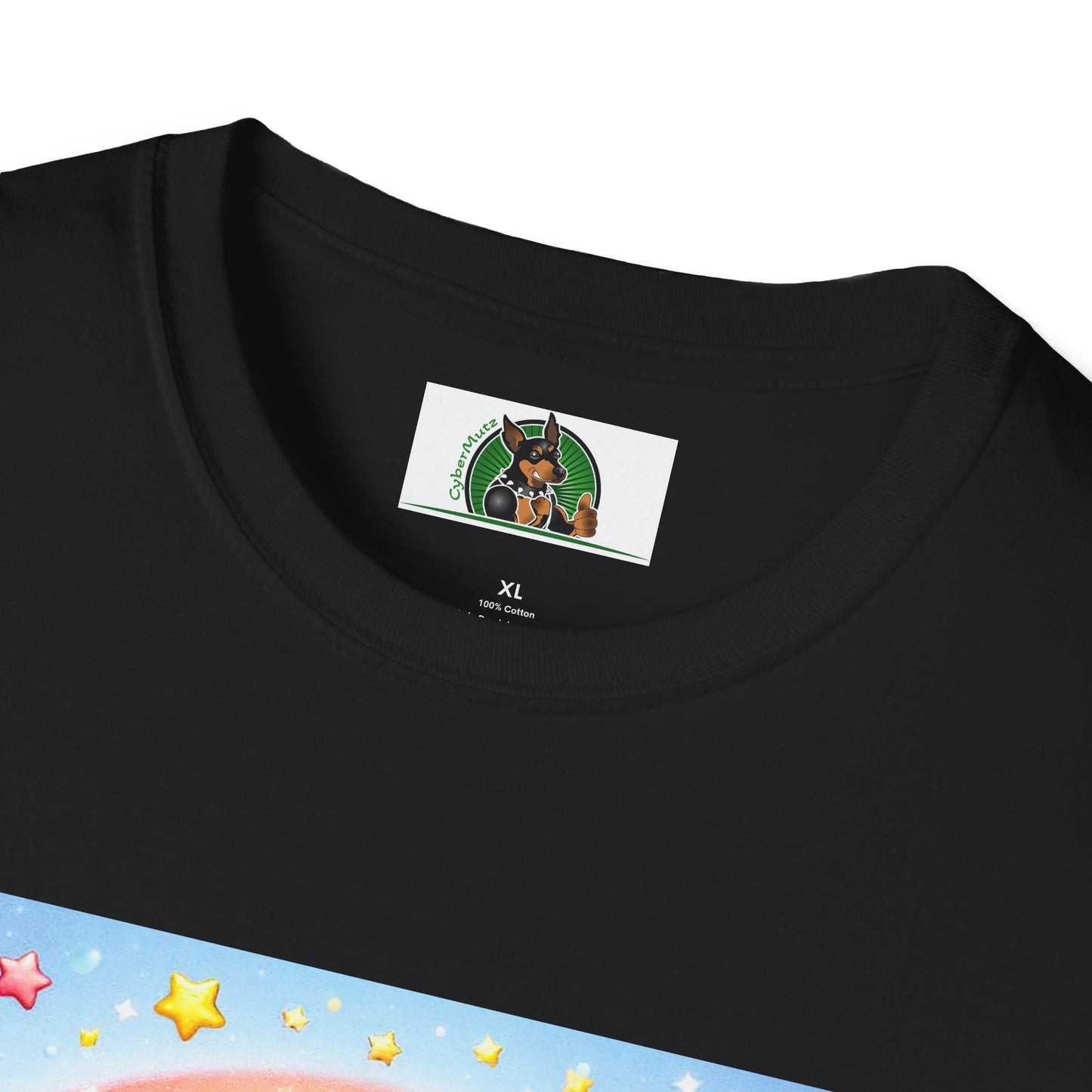 Dachshund glowing angel t shirt T-Shirt Printify