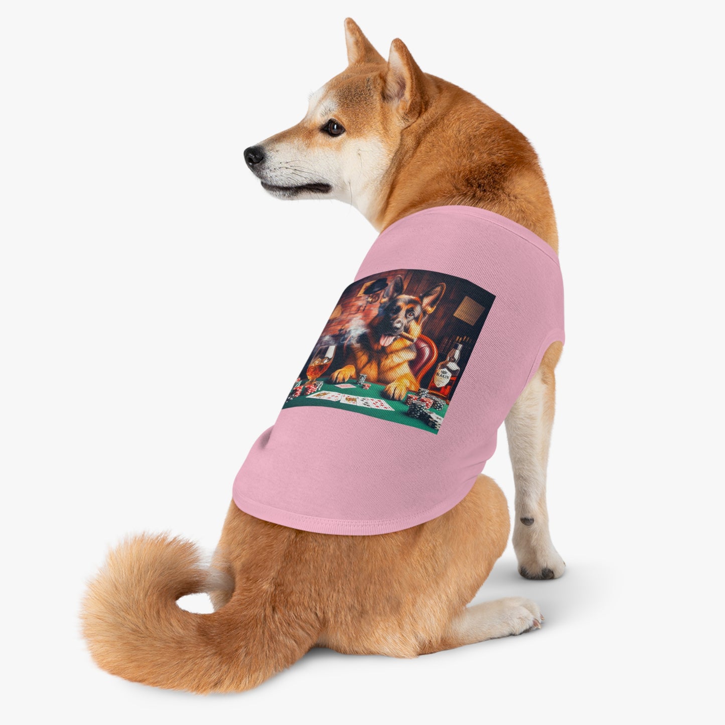 German Shepherd gambling shirt