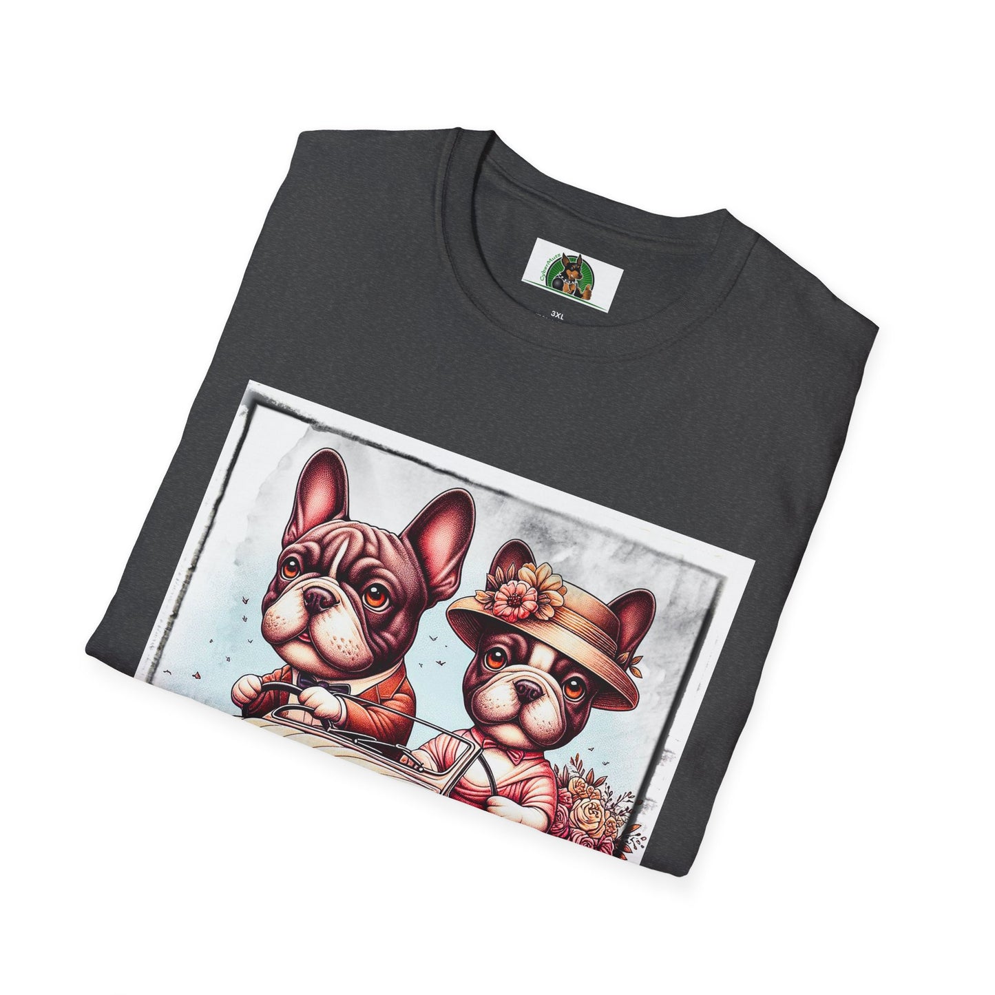 Wacky French Bulldog T-Shirt Printify