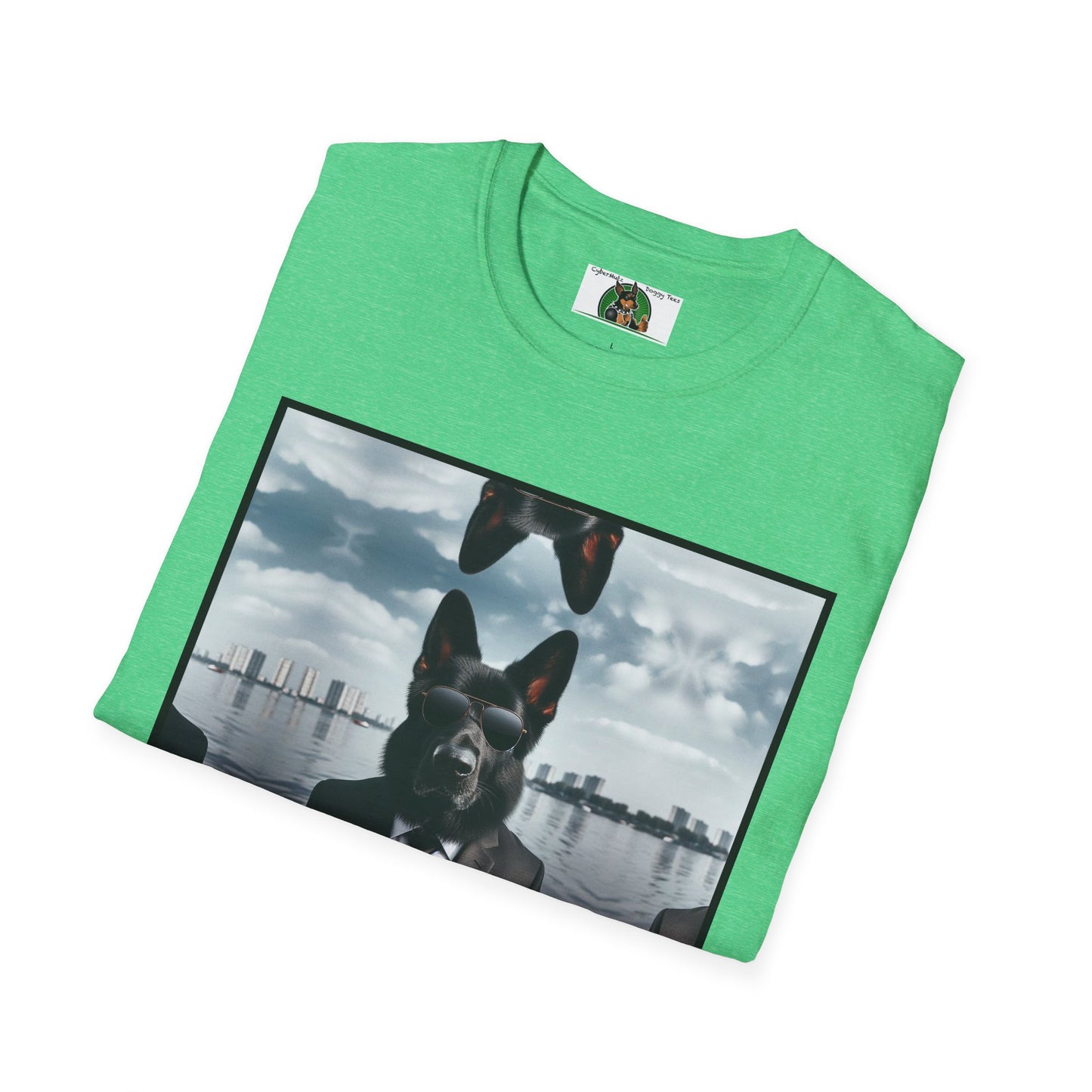 German Shepherd Agent Dog  Unisex Softstyle T-Shirt