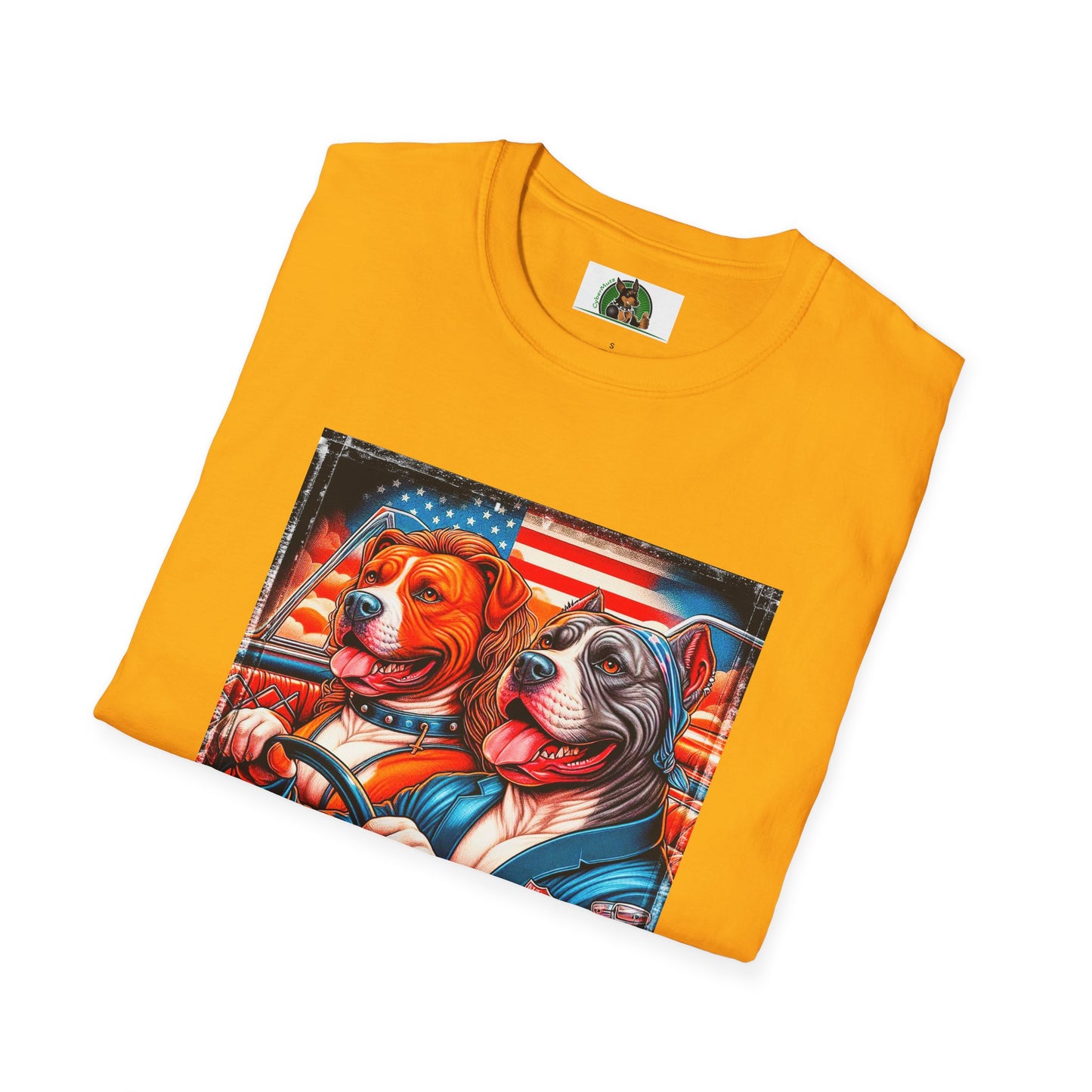 Wacky Pit Bull happy couple shirt