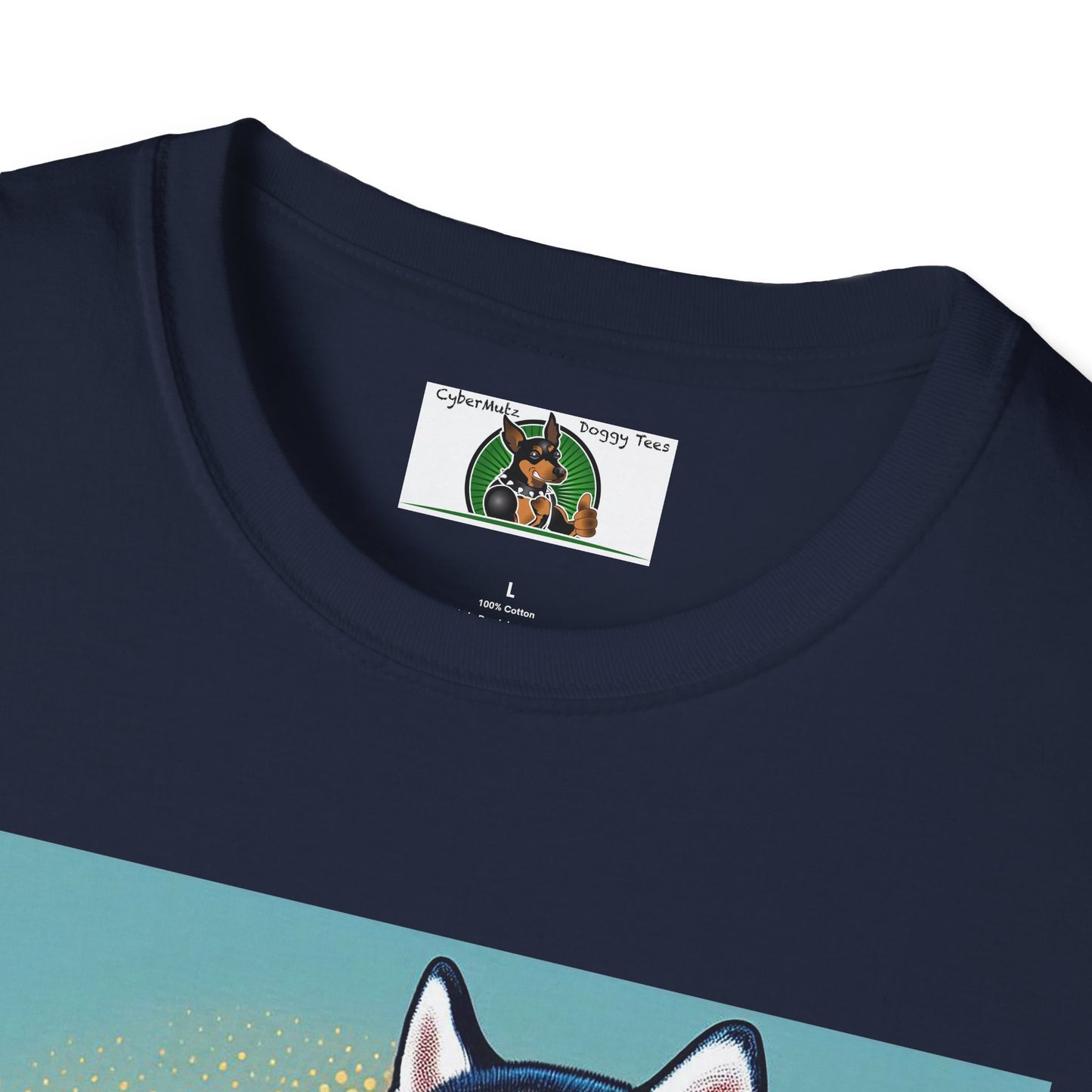 Husky in a Wacky Little Car T-Shirt Printify