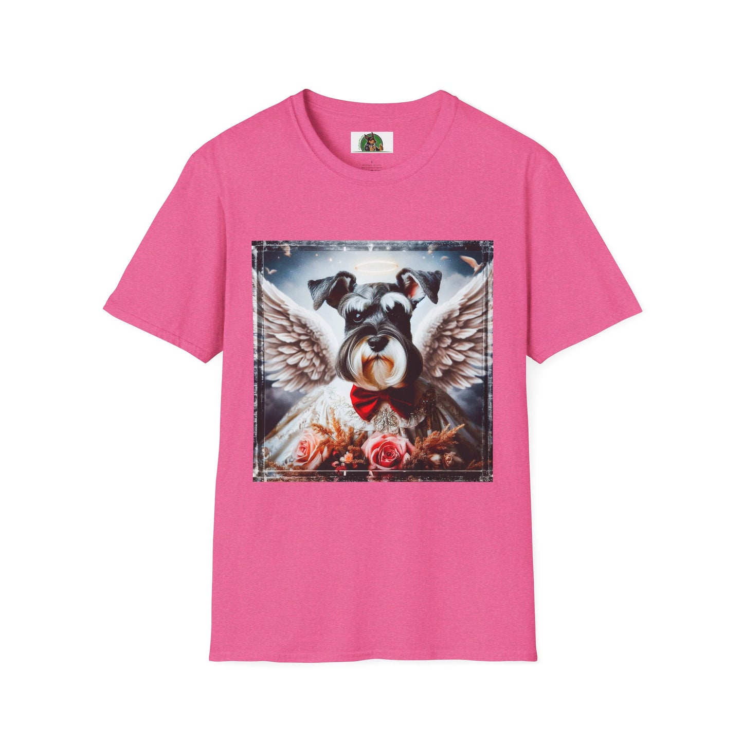 Miniture Schnauzer heavenly Angel shirt T-Shirt Printify S Heather Heliconia