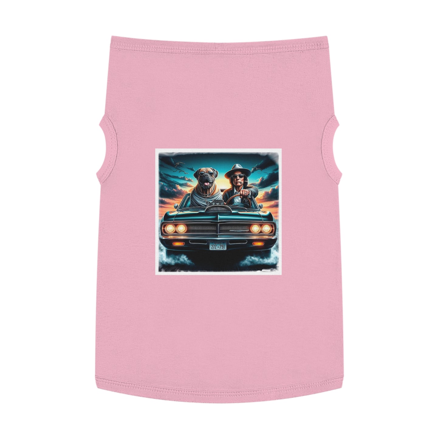 Wacky Pet Tank Top Cane Corso Dog And Man Pets Printify XL Pink