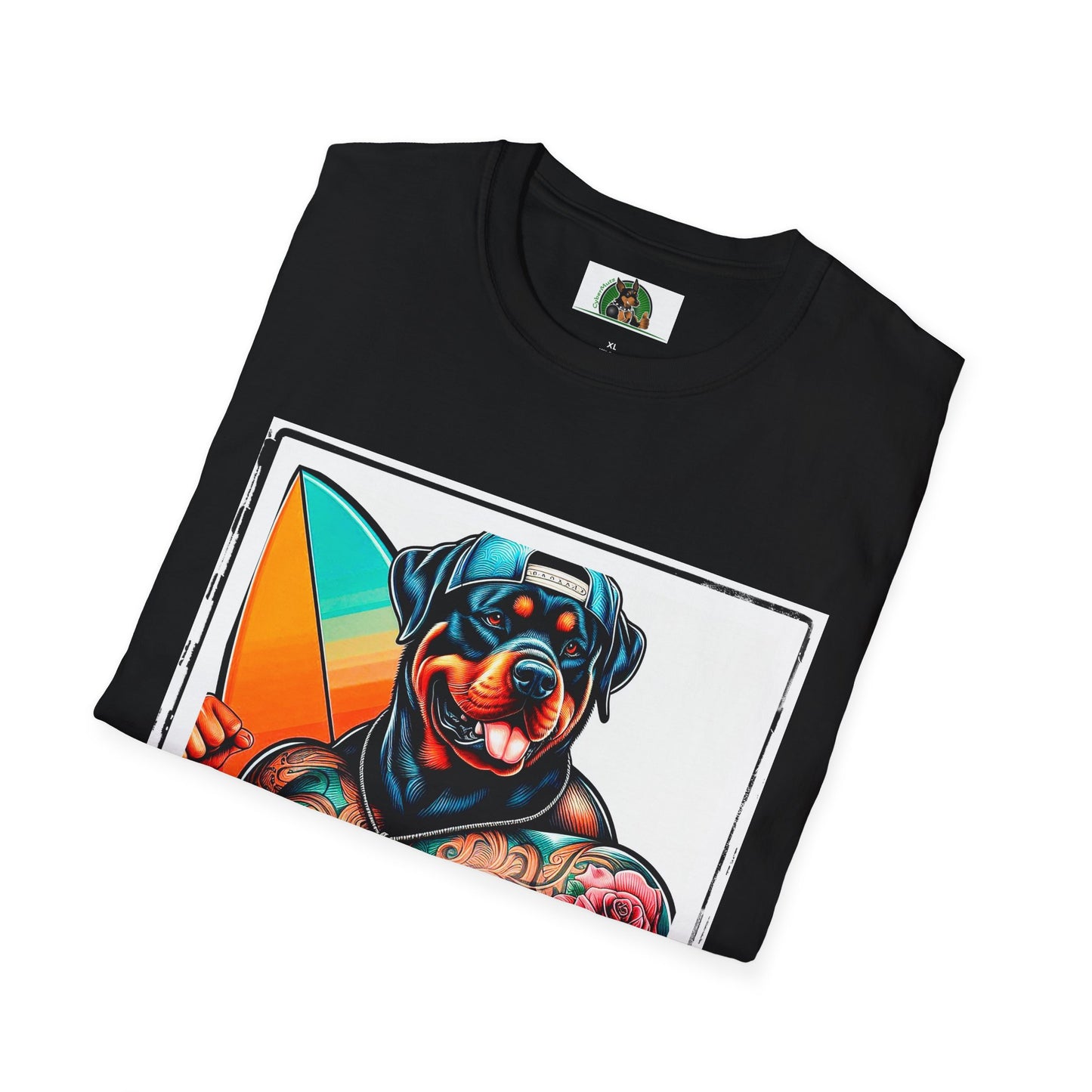 Rottweiler beach hotter shirt T-Shirt Printify