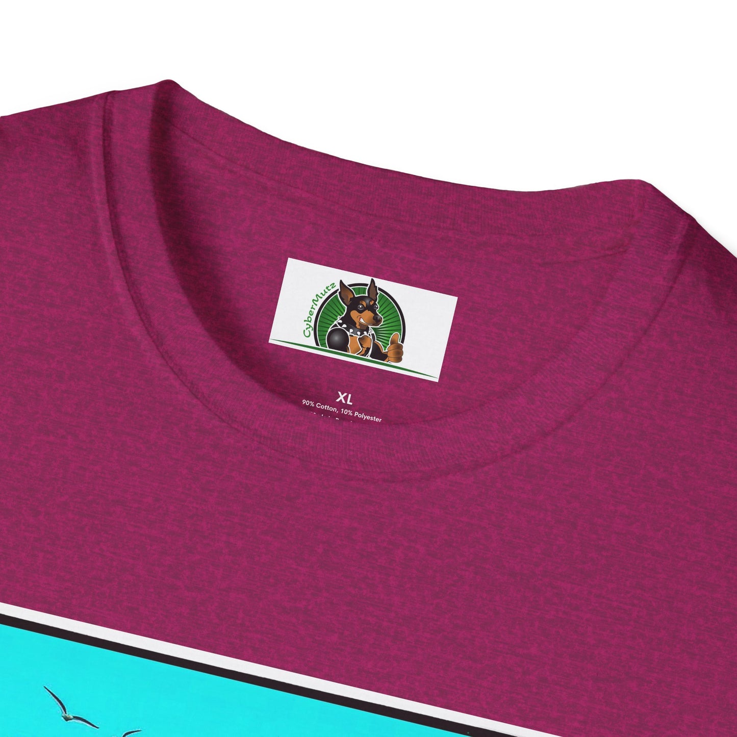 Australian Shepherd Wearing Hawaiian Shirt Surfer Dog