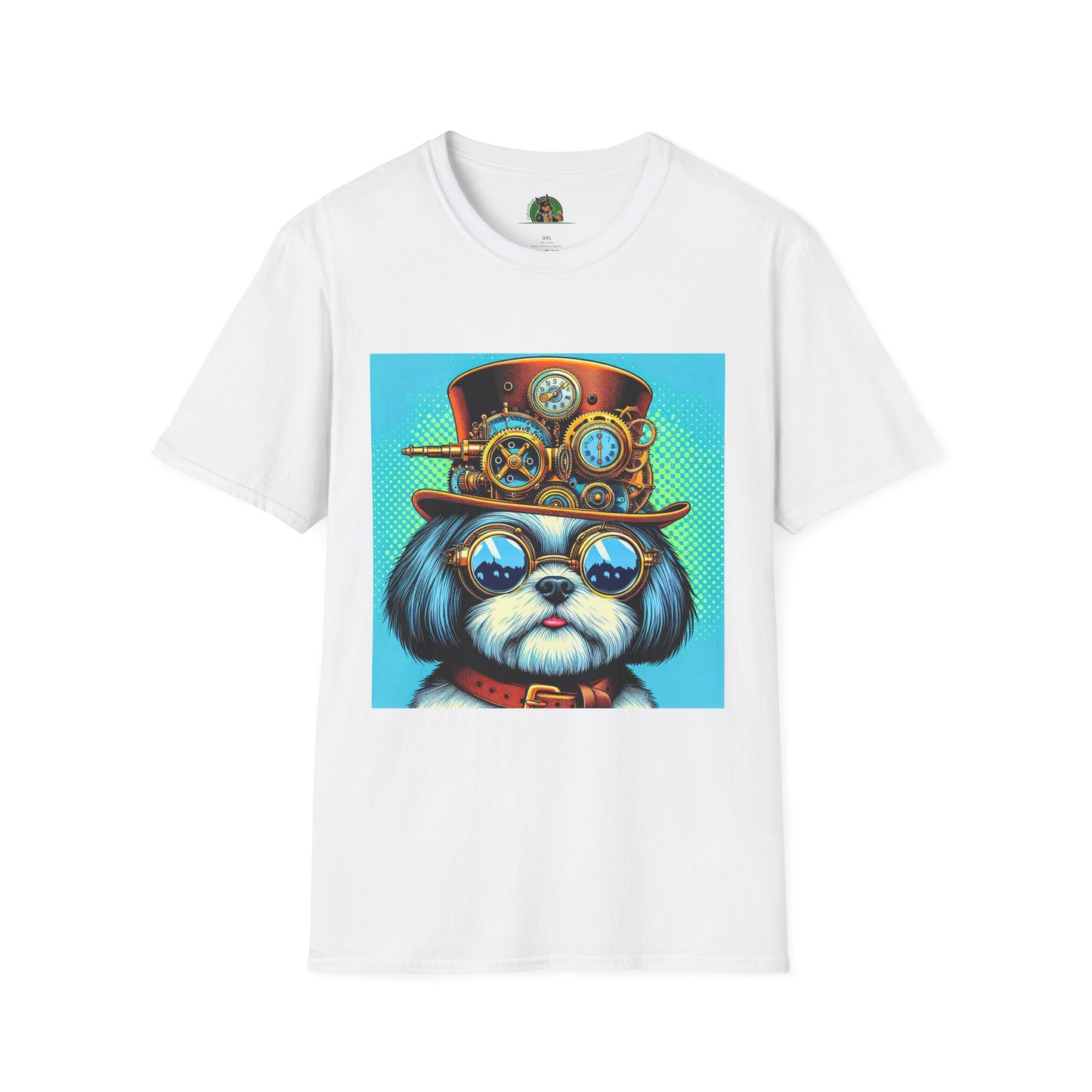 Shih Tzu steam punk cutie T-Shirt Printify XS White