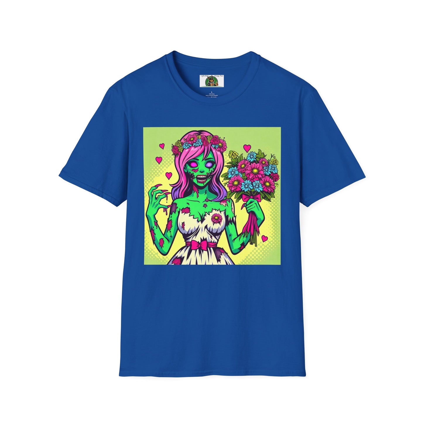 Wacky Zombie Girl T-Shirt Printify Royal S