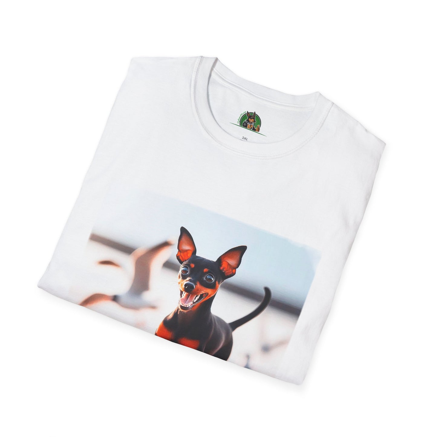 Min Pin T-Shirt beach day fun T-Shirt Printify