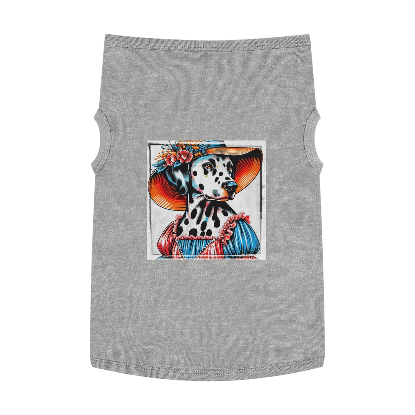 Pet Tank Top Dalmatian dress up t shirt Pets Printify XL Heather