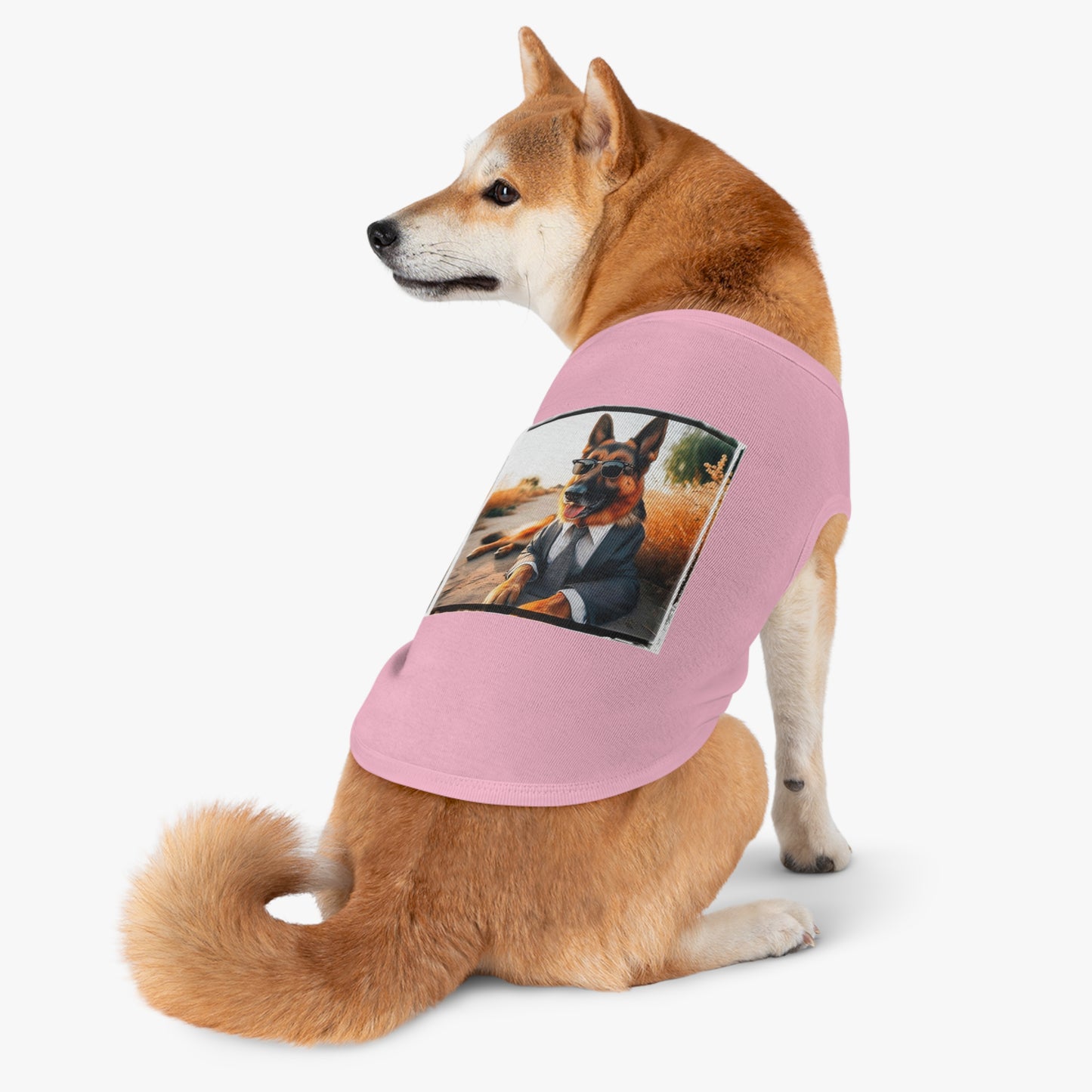 German Shepherd beach babe shirt