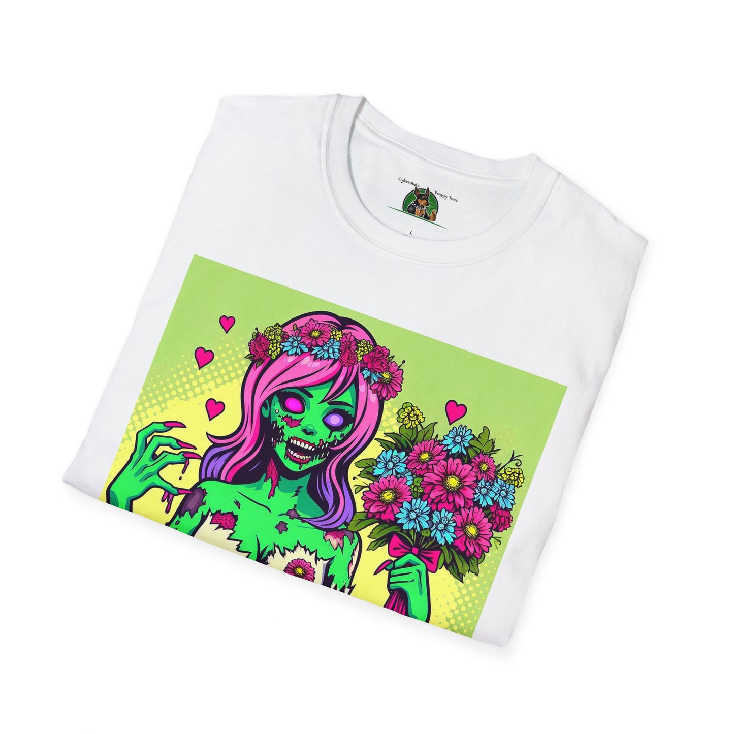 Wacky Zombie Girl T-Shirt Printify