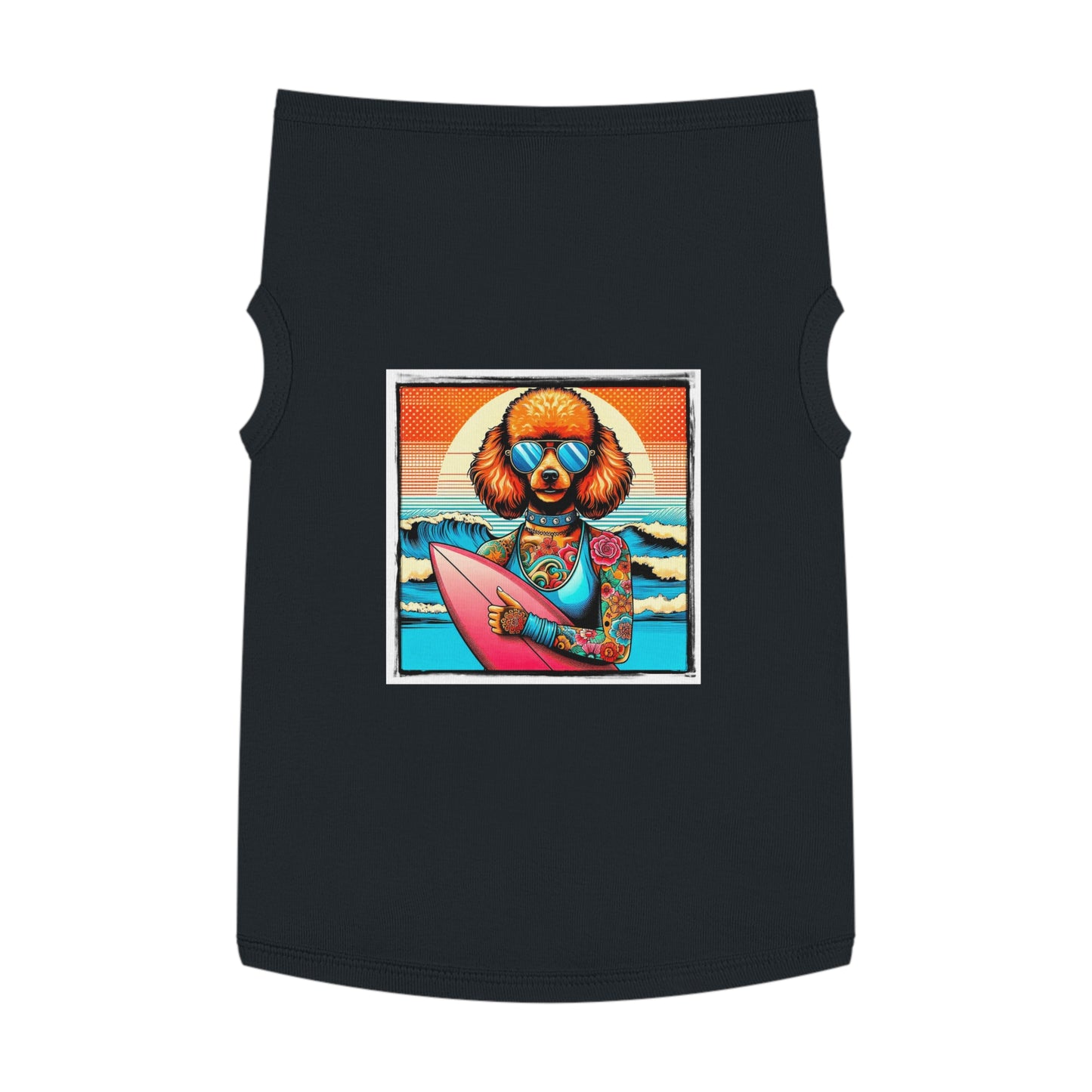 Pet Tank Top Poodle Pets Printify XL Black