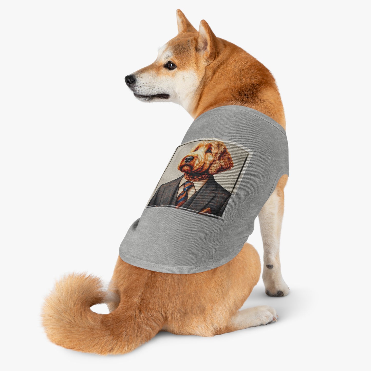 Pet Tank Golden Doodle working man shirt Pets Printify