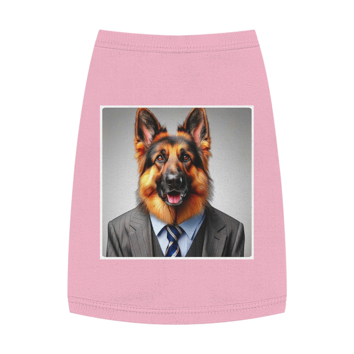 German Shepherd businessman Pets Printify M Pink