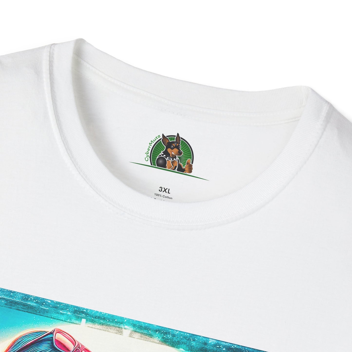 Pit Bull surfer and girl T-Shirt Printify
