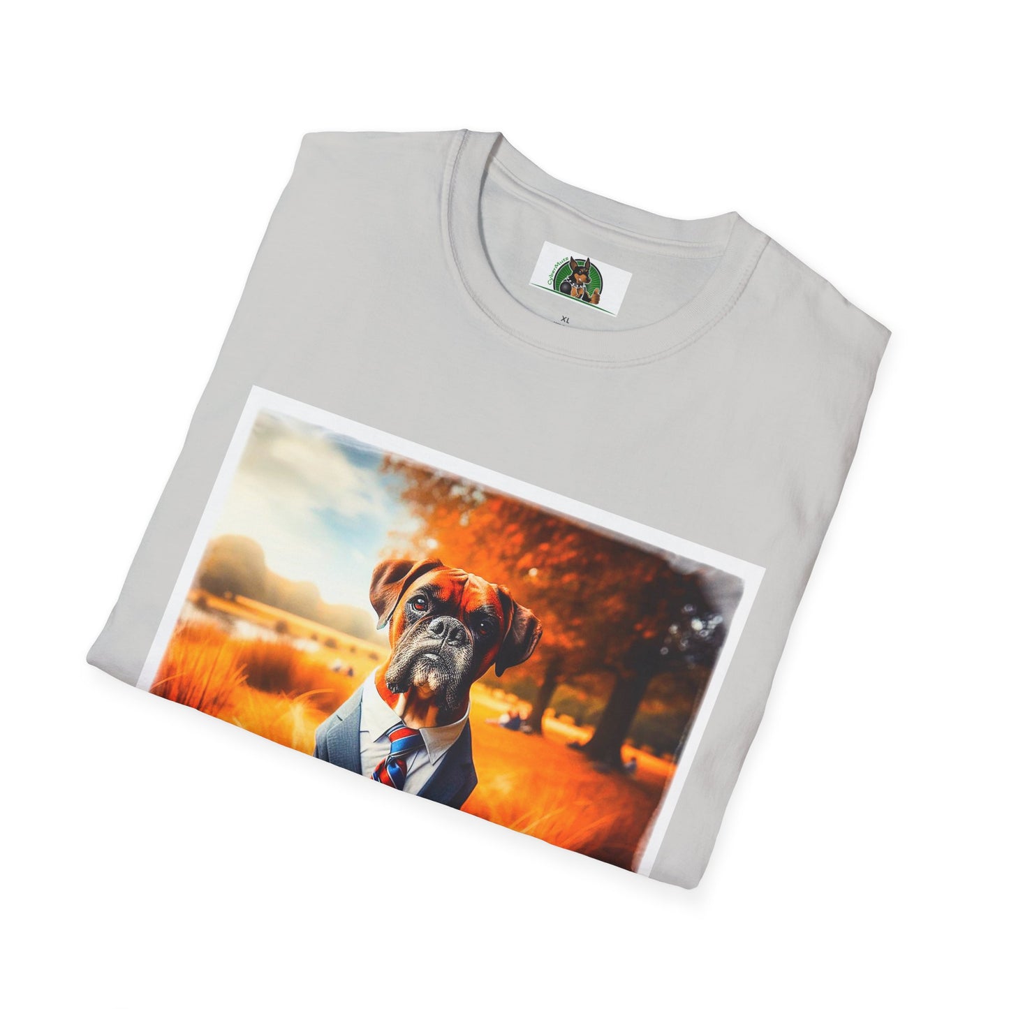 Boxer In Suit In In Field Shirt T-Shirt Printify