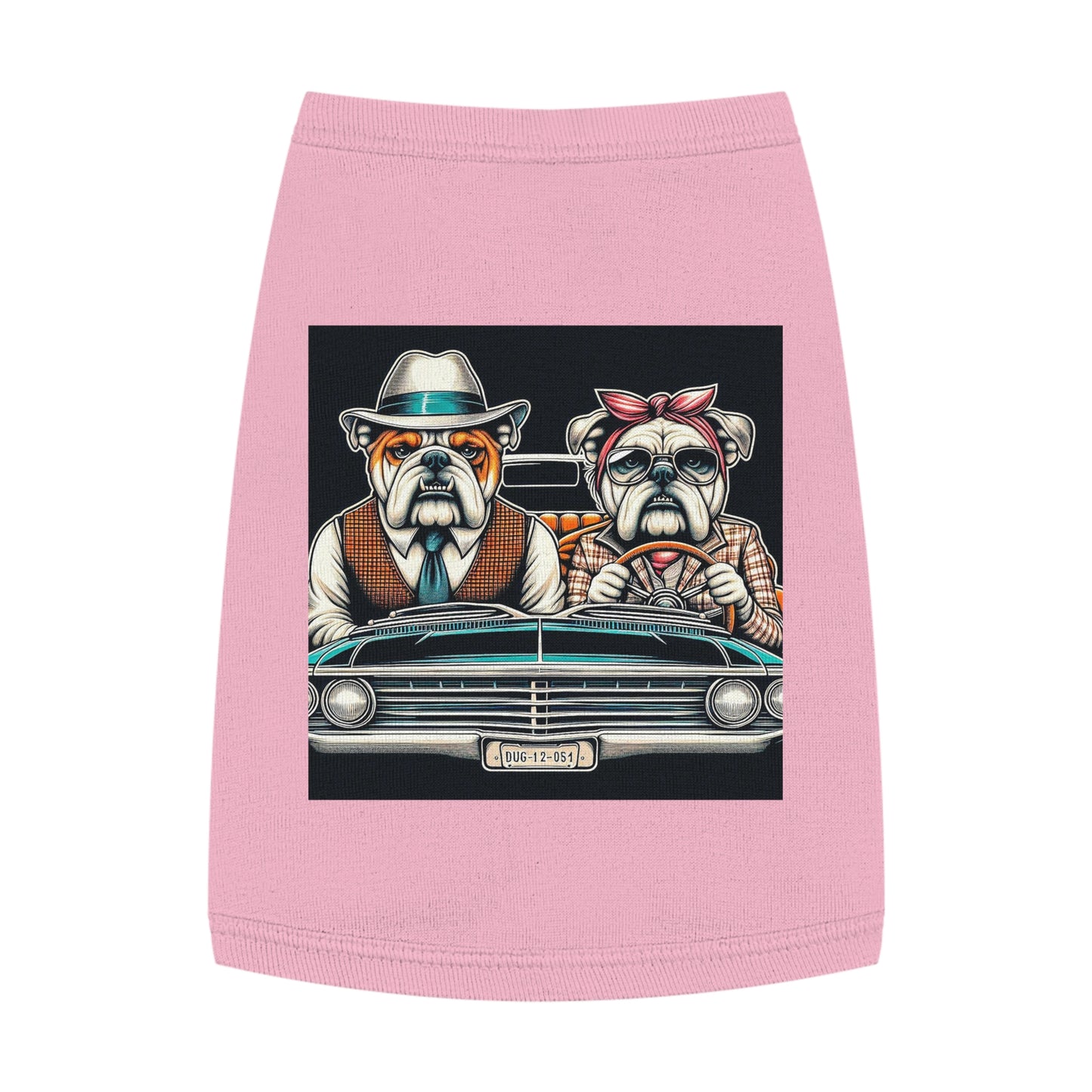 Wacky Pet Tank Top Bulldog old couple t shirt Pets Printify M Pink