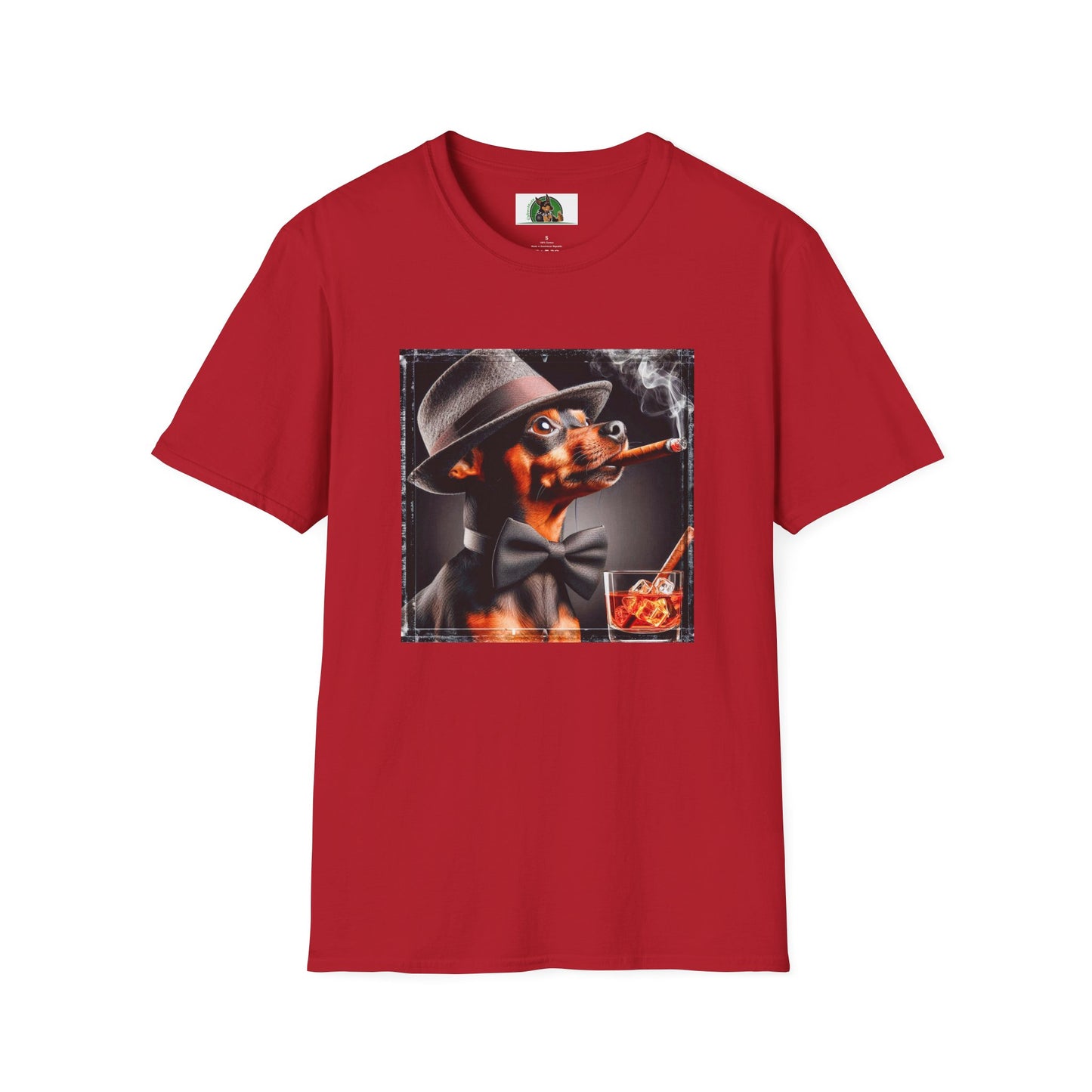 Min Pin T-Shirt smoking ๐ถ T-Shirt Printify S Cherry Red