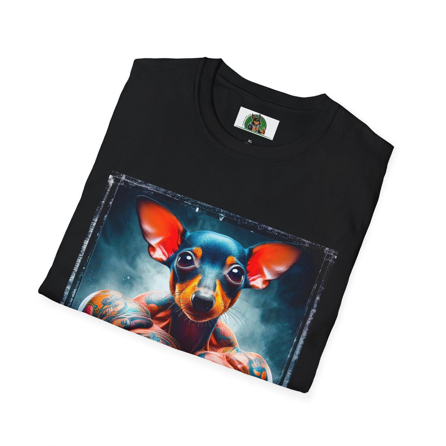 Rat Terrier T-Shirt muscles T-Shirt Printify