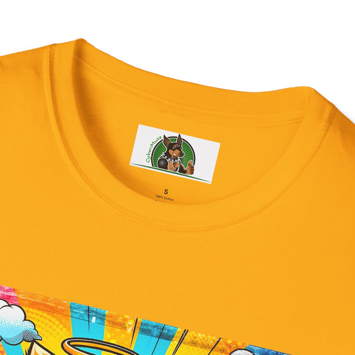 Yorkie pop art clouds shirt