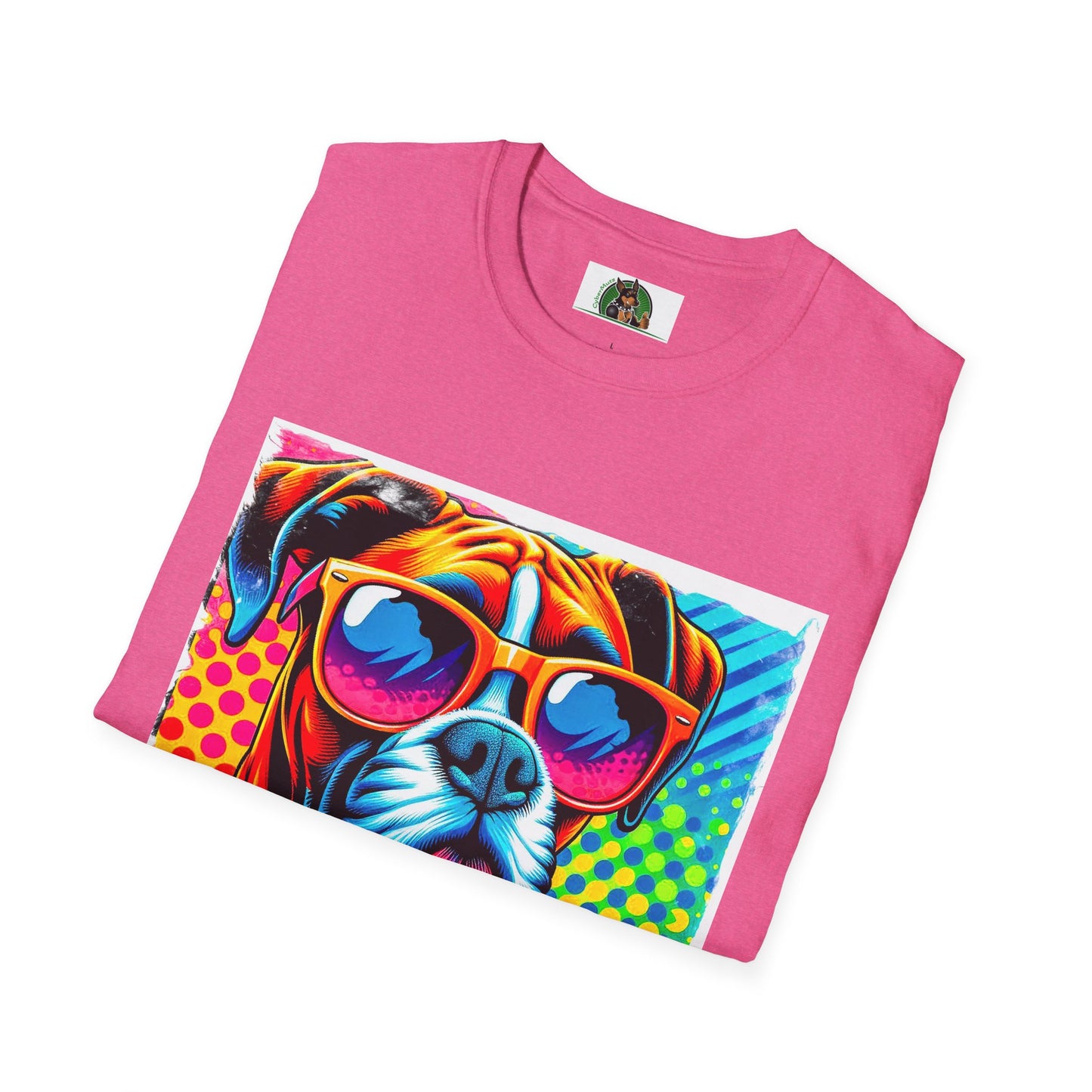 Boxer Pop Art Dog Shirt T-Shirt Printify