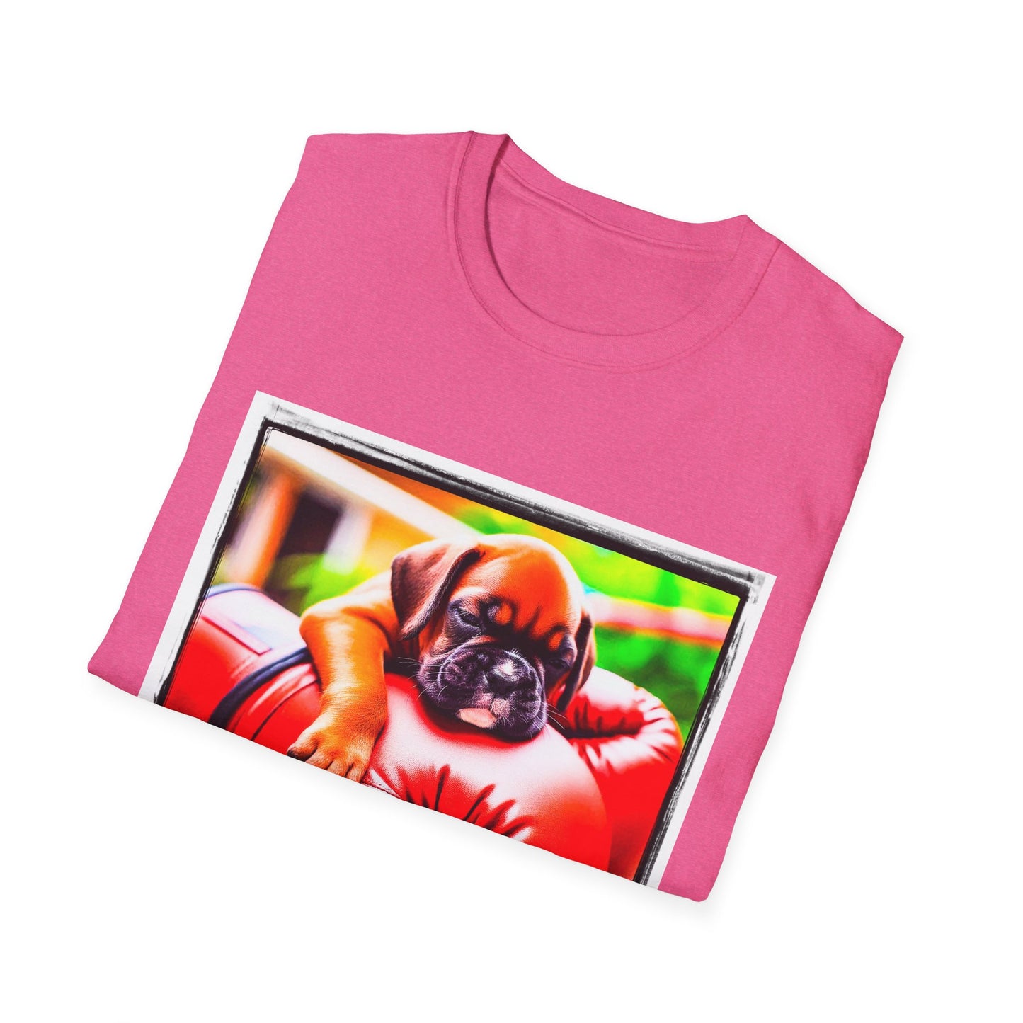 Boxer Puppy In Boxing Glove T-Shirt T-Shirt Printify