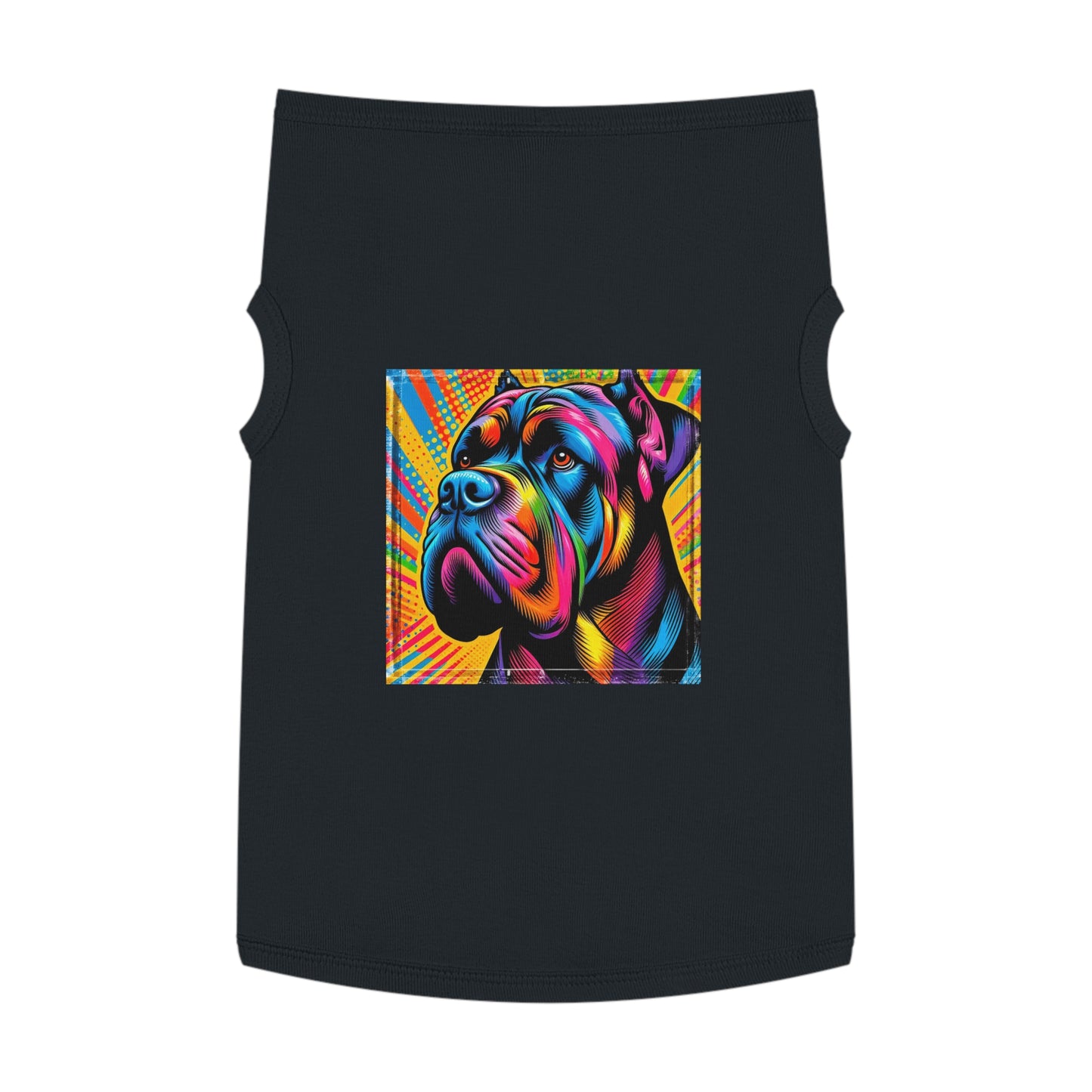 Pet Tank Top Cane Corso Pop Art Pets Printify XL Black