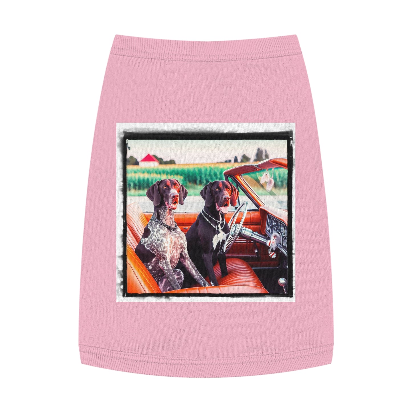 Wacky Pet Tank Top German Shorthaired Pointer friends t shirt Pets Printify M Pink