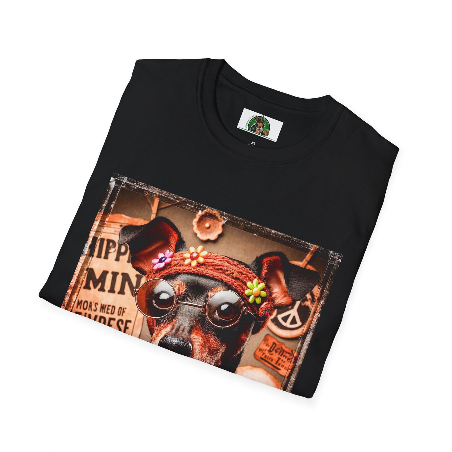 Min Pin T-Shirt hippie dude T-Shirt Printify