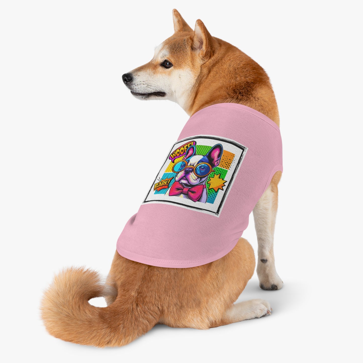 Wacky Pet Tank Top French Bulldog comic book t shirt